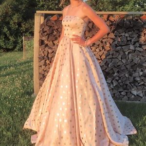 Polka Dot Prom Dress